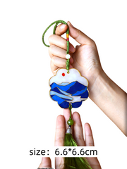 Cloisonné enamel pendants.