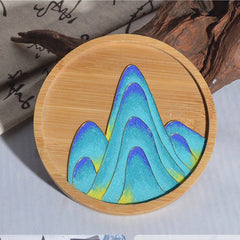 DIY enamel round coasters(12cm), exquisite small gifts for others.