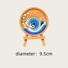 Cloisonné enamel coasters.