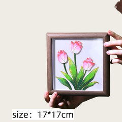 Enamel color three-dimensional decorative paintings.