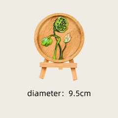 Cloisonné enamel coasters.