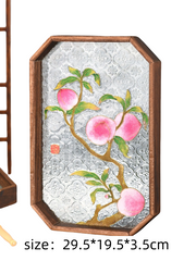 Enamel-colored glass trays