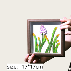Enamel color three-dimensional decorative paintings.